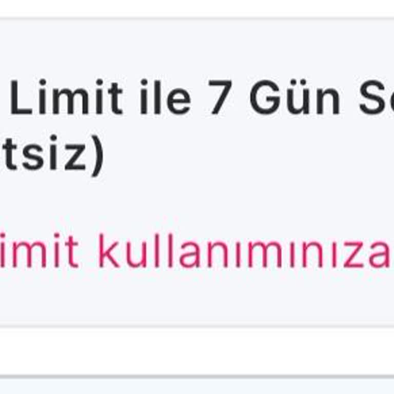 Ödenen Borca Rağmen Kullanıma Açılmayan Limit