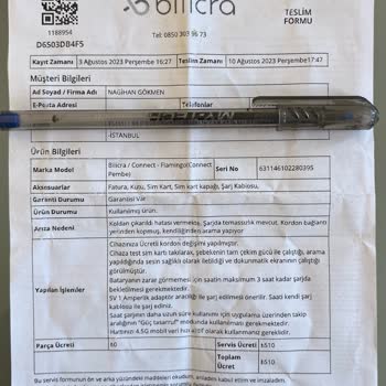 Tekrar Eden Sorunlar Ve Yetersiz Servis Hizmeti