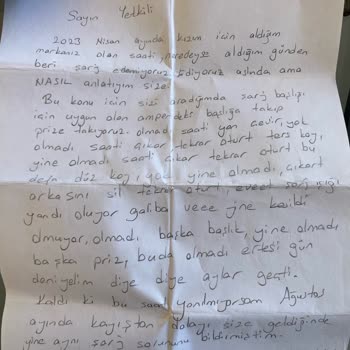 Tekrar Eden Sorunlar Ve Yetersiz Servis Hizmeti