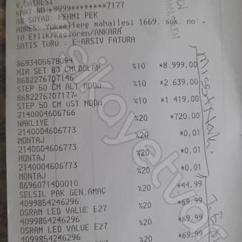 Koçtaş'tan Eksik Ürün Ve Yetersiz Hizmet Mağduriyeti