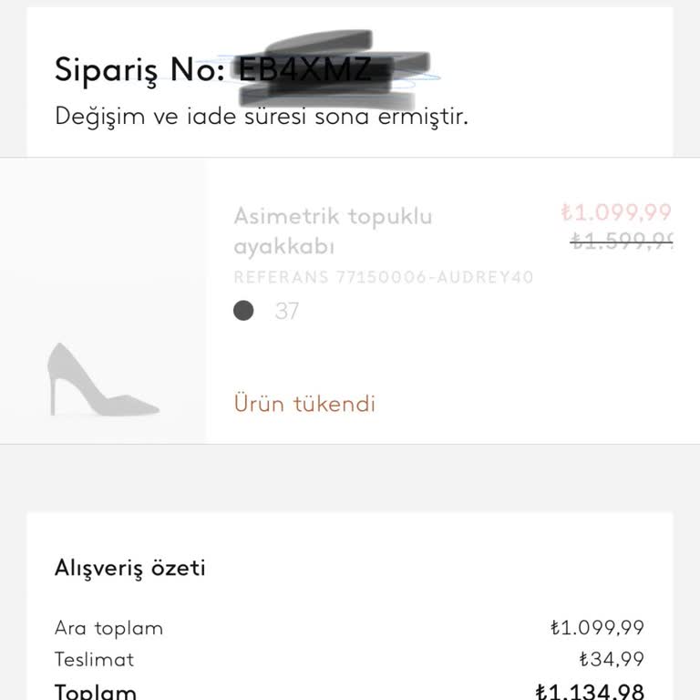 Stokta Var Gibi Gözüken Ürün İptali