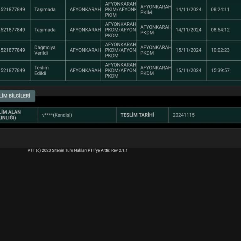 PTT Kuryesi Kargomu Teslim Etmiyor