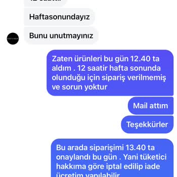 İptal Edilemeyen Sipariş Sorunu