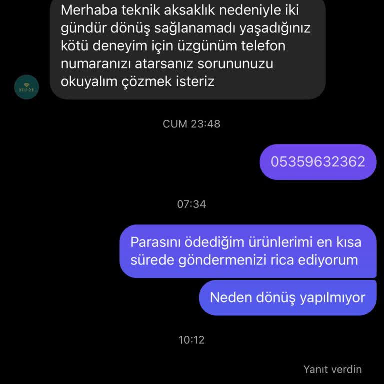 Geciken Kargo Ve İletişim Sorunu