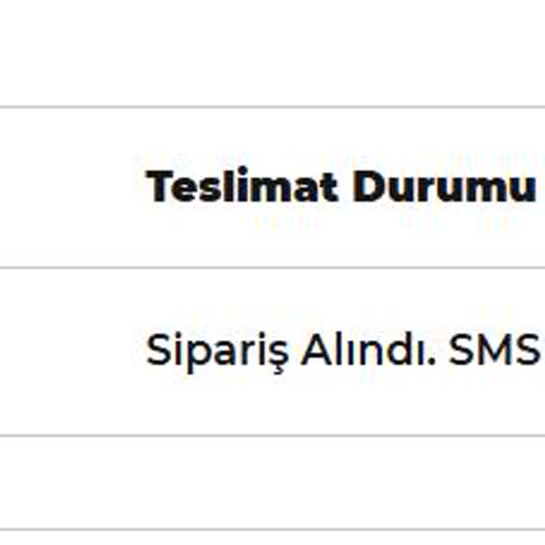 Sipariş Bilgisi Eksikliği Ve İletişim Sorunları