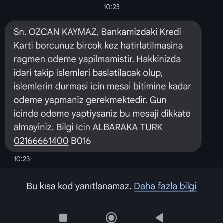 Yapılandırma Talebine Yanıt Alamıyorum