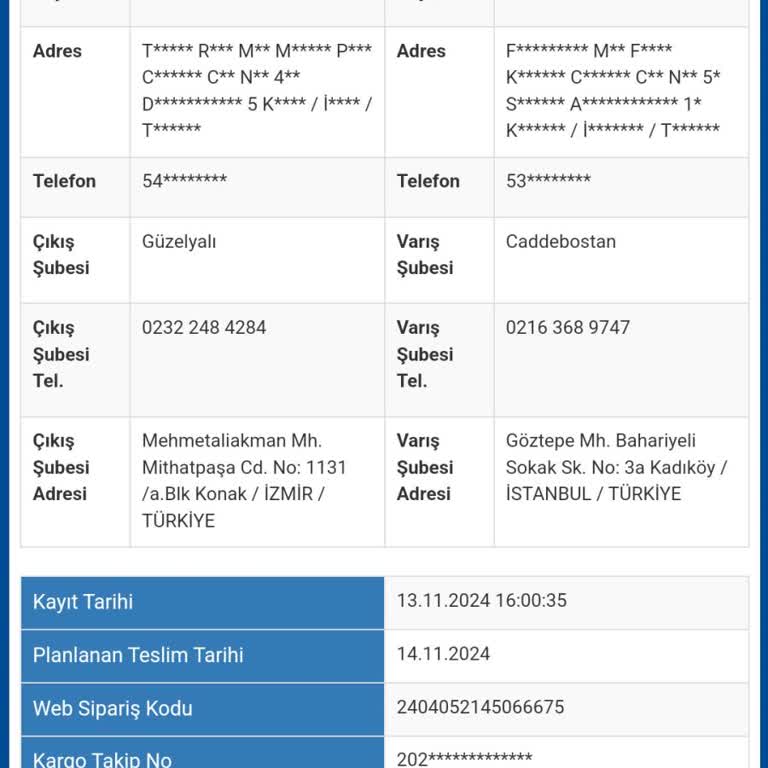 Kayıp Kargo: İzmir Güzelyalı Şubesi'nden Bilgi Alınamıyor