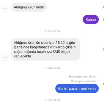 Ürün Teslimatı Ve İletişim Sorunu