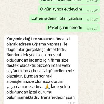Yanlış İade Ve Yetersiz Müşteri Hizmeti