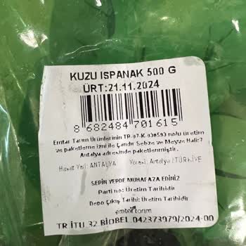 Kuzu Ispanak Paketinde Yanıltıcı Boyutlar