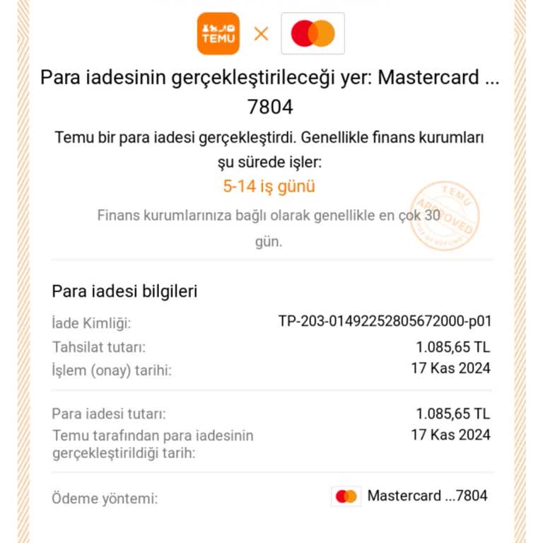 Yanlış Siparişin Para İadesi Sorunu