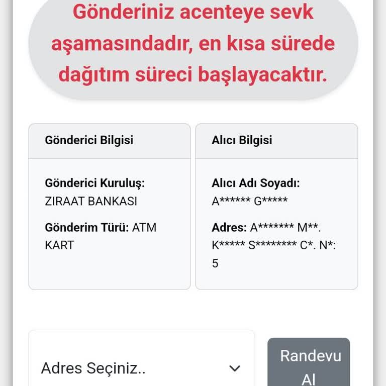 Banka Kartı Teslimatında Büyük Sorun