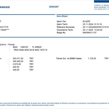 Erken Kapatılan Kredide Haksız Kesinti