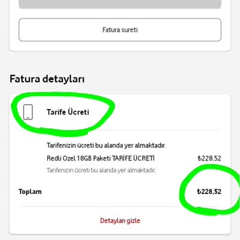 Vodafone Yeni Tarife Ücretlendirilmesindeki Anormal Fiyat Farkı