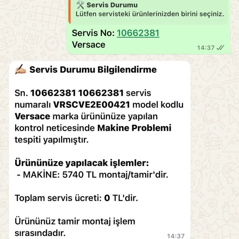Bozuk Ürün Ve Haksız Ücret Talebi