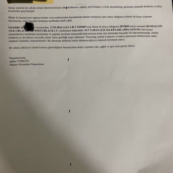 Adidas Ayakkabıda Beklenmedik Açılma Sorunu