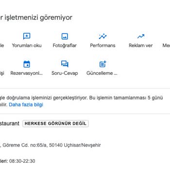 Google İşletmem Neden Hala Görünmüyor?