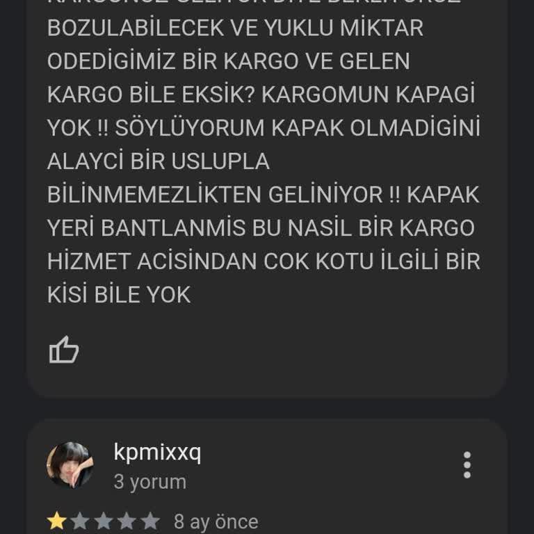 Sürat Kargo Kestel Şubesi İletişim Sorunu Ve Uzun Bekleme Süresi