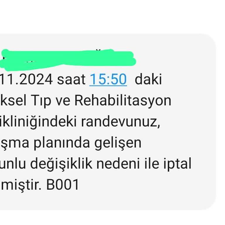 Randevu İptali Ve Hasta Mağduriyeti