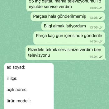 Televizyon Servisinde Büyük Hayal Kırıklığı