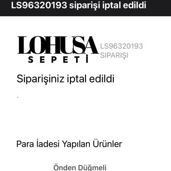 Lohusa Sepeti'nde Sipariş Ve İade Sorunları