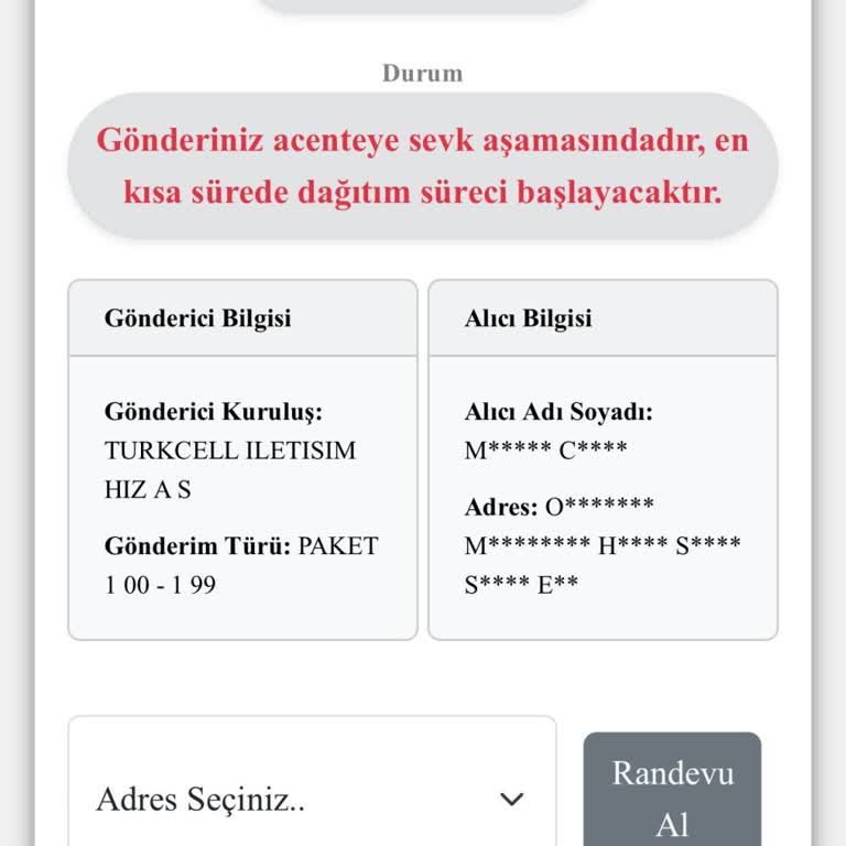 Kayıp Kargo Ve İletişimsizlik Sorunu