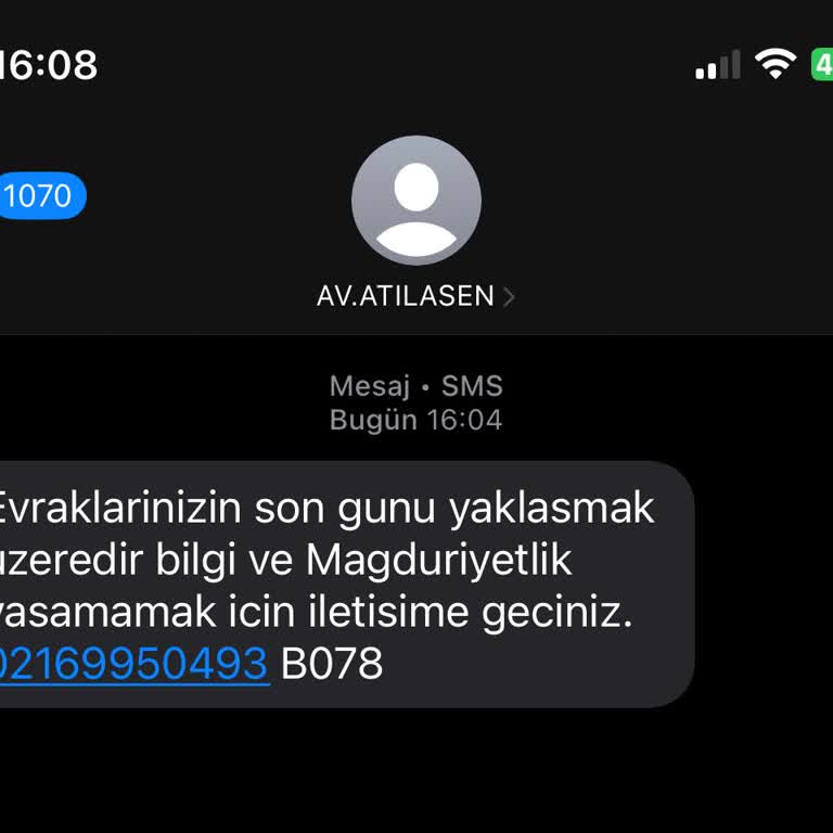 Asılsız Hukuk Mesajlarıyla Mağduriyet