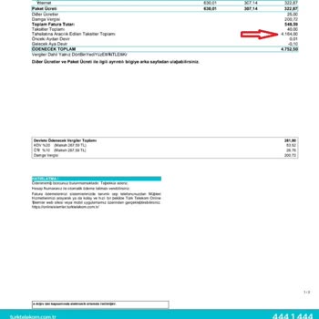 Türk Telekom Faturasında İzinsiz Telefon Alımı
