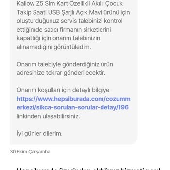 Kayıp Çocuk Saati: İade Yerine Geri Gönderim Talebi