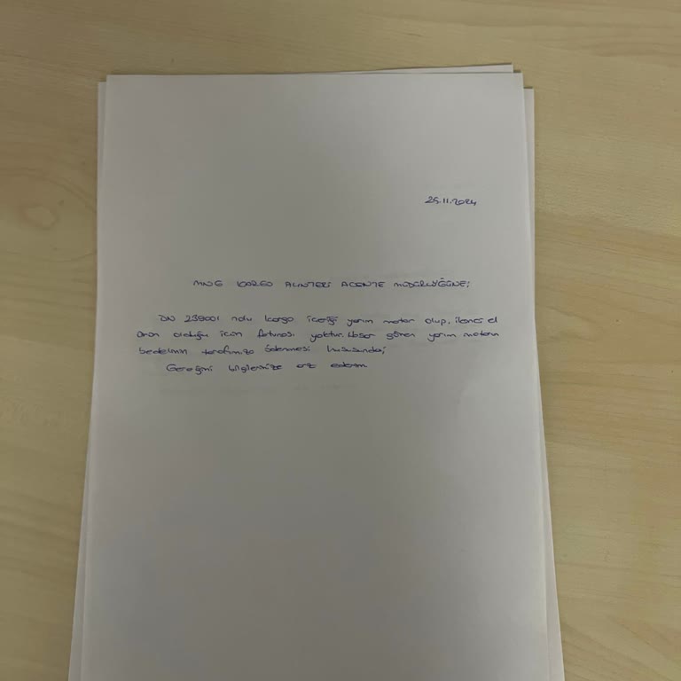 Kırılan Malzemeler İçin Tazminat Talebi