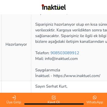 İnaktuel.com'dan Alışverişte Büyük Hayal Kırıklığı