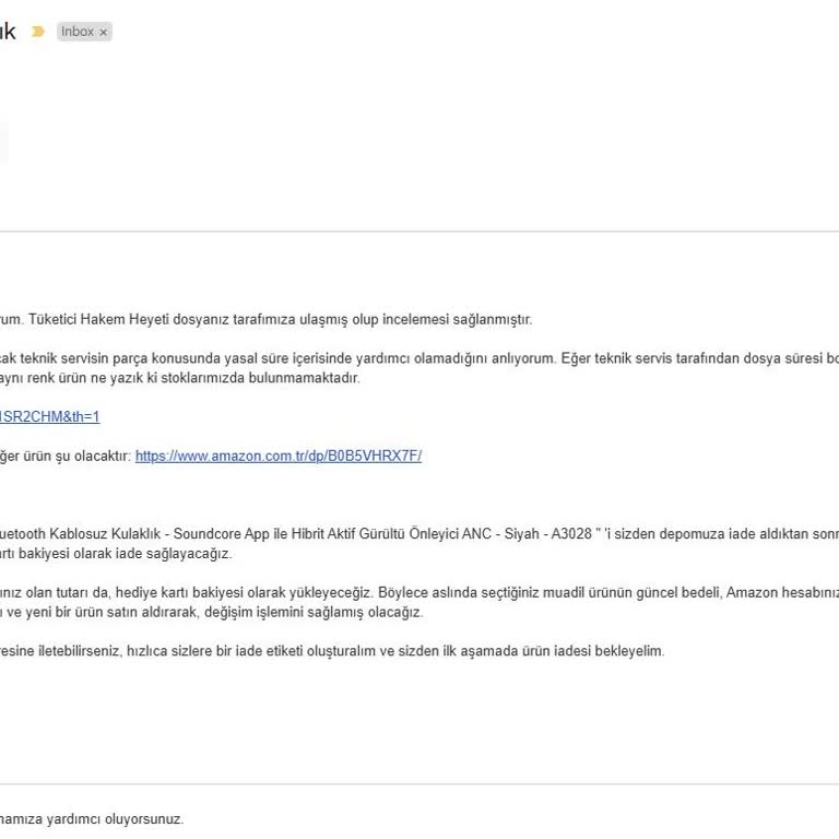 Amazon Müşteri Hizmetlerinin İlgisizliği Ve Geri Dönüş Eksikliği