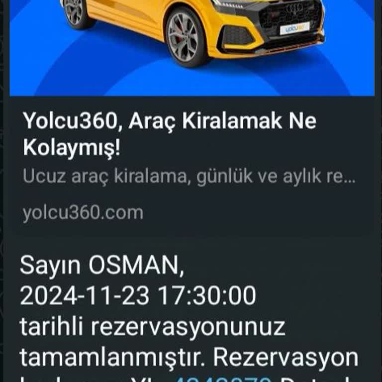 Araç Kiralama Ve Ücret İadesi Sorunu