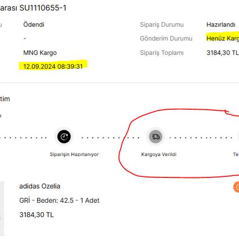 Teslim Edilmeyen Ayakkabı Ve Yetersiz Müşteri Hizmetleri