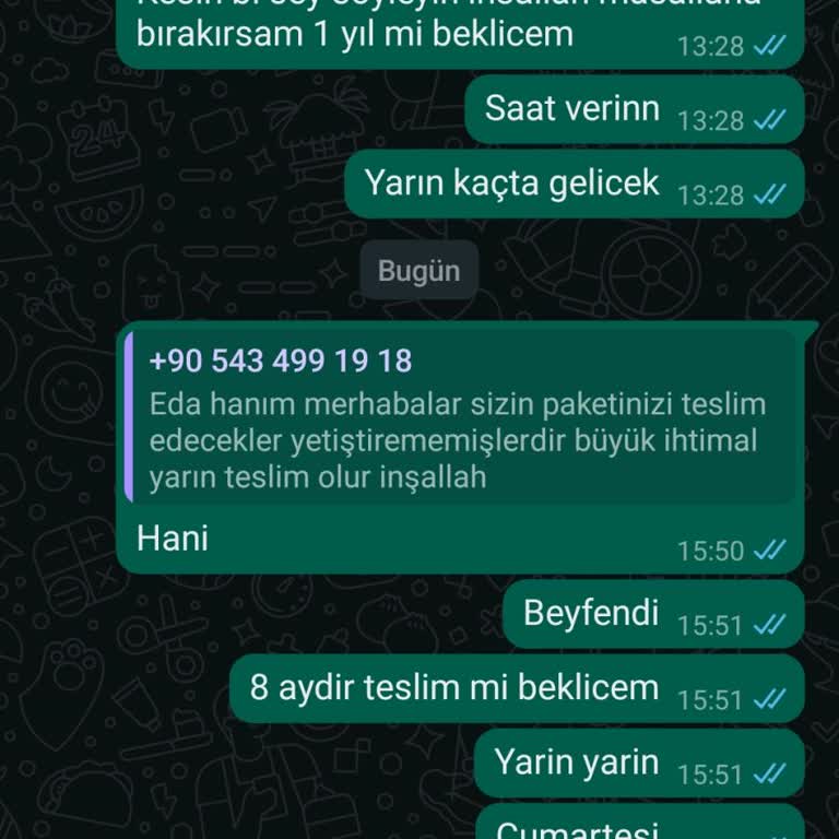 Uzun Süreli Bekleyiş: Ürün Teslimatı Sorunu