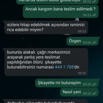 PTT Kargo Teslimat Sorunu Ve İletişim Zorluğu