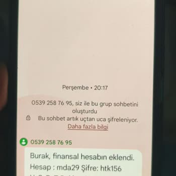 Bilinmeyen Numaradan Gelen Şüpheli Mesaj