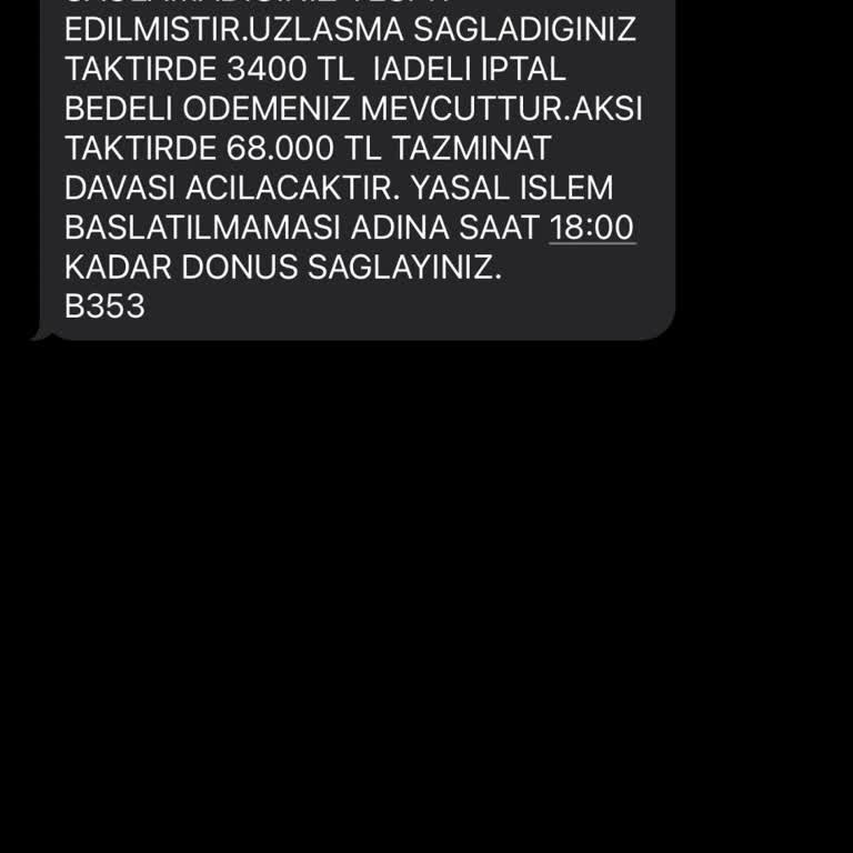 Yanlış İptal İşlemi Ve Haksız Ödeme Talebi