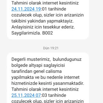 İnternet Altyapı Çalışmaları Nedeniyle Yaşanan Kesinti