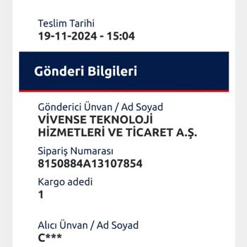 Vivense Mağazasından Konsol Takımı Teslimat Sorunu