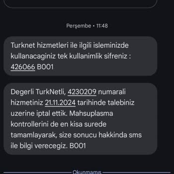 İptal Edilmeyen Başvuru Yüzünden İnternetsiz Kaldım