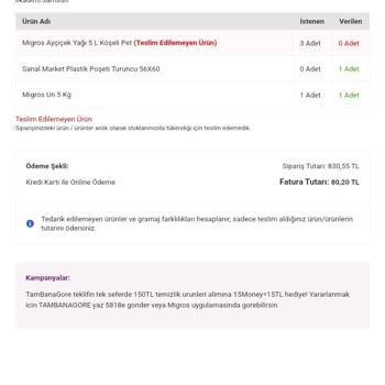 Eksik Ürün Ve İlgisiz Hizmet