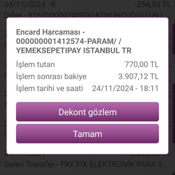 Yemeksepeti'nde İptal Edilen Sipariş Ve Çekilen Ücret Sorunu