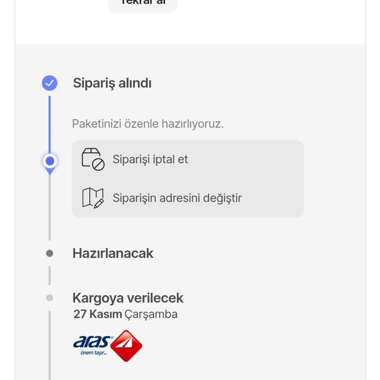 Sipariş İlerlemesi Olmayan Kiwi Süpürge Sorunu