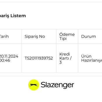 Slazenger Ayakkabı Siparişi: Kargo Sürecinde Aksaklık