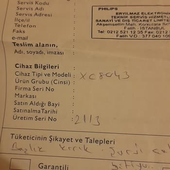 Philips Süpürge Şarj Sorunu Ve Servis Deneyimi