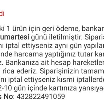 İade Ücreti Hala Hesabıma Yatmadı