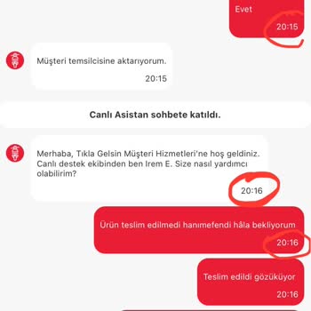 Sipariş Teslimatında Yaşanan Gecikme Ve İletişim Sorunları
