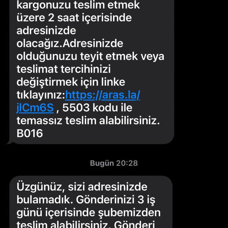 Aras Kargo'nun Teslimat Sorunları Ve Yanıltıcı Mesajlar