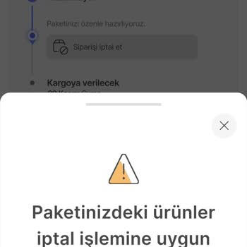 Sipariş İptali Ve Para İadesi Sorunu